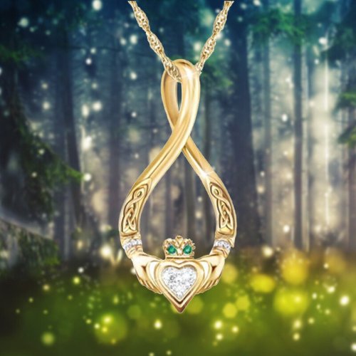 Infinite  Irish Emerald Island Necklace