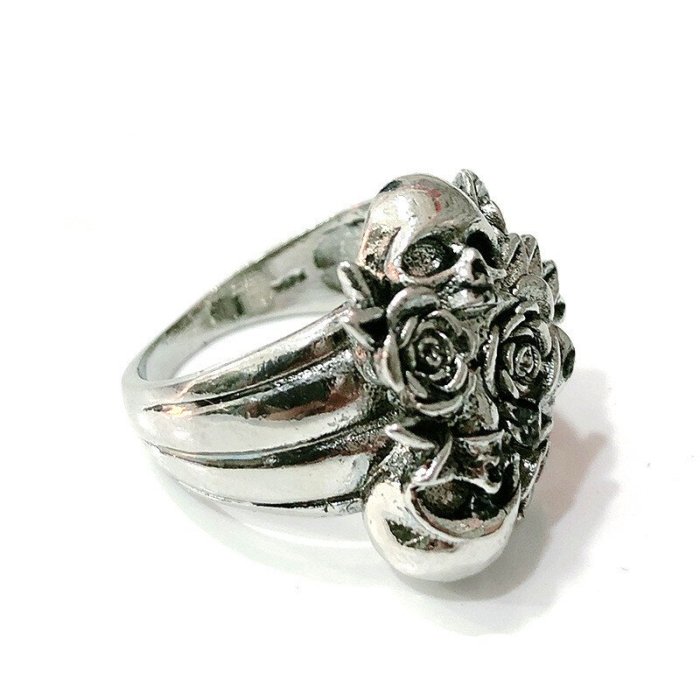 Skull Bouquet Ring Sterling Silver