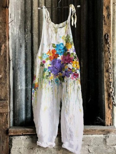 Women's Floral Print Jumpsuit