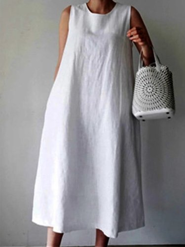 Women's Casual Elegant Cotton Dress