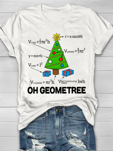 Christmas Oh Geometree T-Shirt