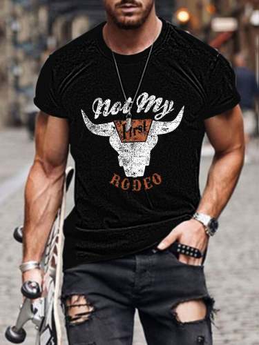 Men's Not My Rodeo Print Short Sleeve T-Shirt