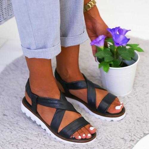 Women Casual Daily Summer Comfy Slip On Wedge Sandals