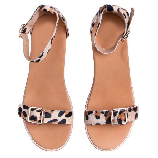 Women's fashion leopard stripe sandals