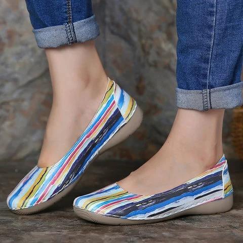 Printed Casual Fall Flats