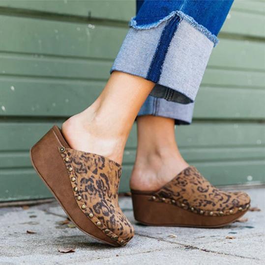 slippers with a wedge