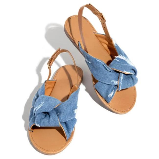 cotton canvas sandals
