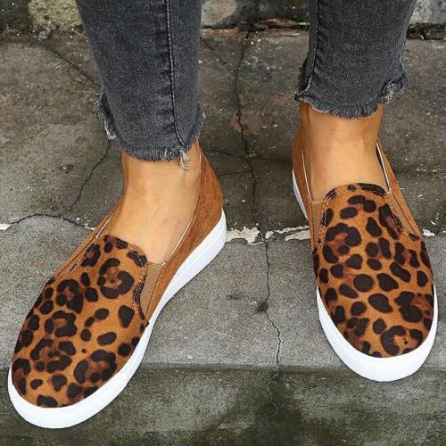 Women Fashion Printed Flat Sneakers