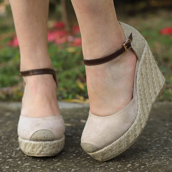 2020 New Fashion Women Summer Genuine Platform Wedge Sandals