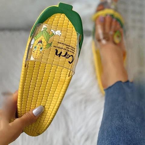 Corn Cartoon Waterproof Slippers