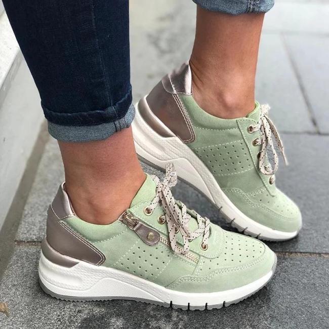 lace up sneaker wedges