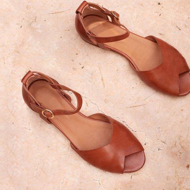 peep toe flat sandals uk