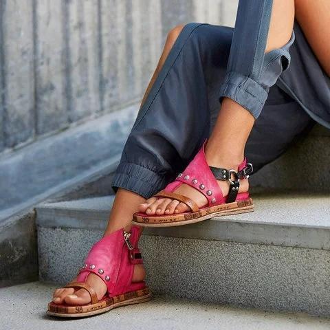 Women Artificial leather Platform Sandals