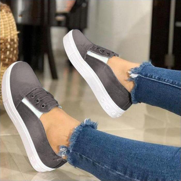 WOMEN CASUAL CANVAS SNEAKER SHOES