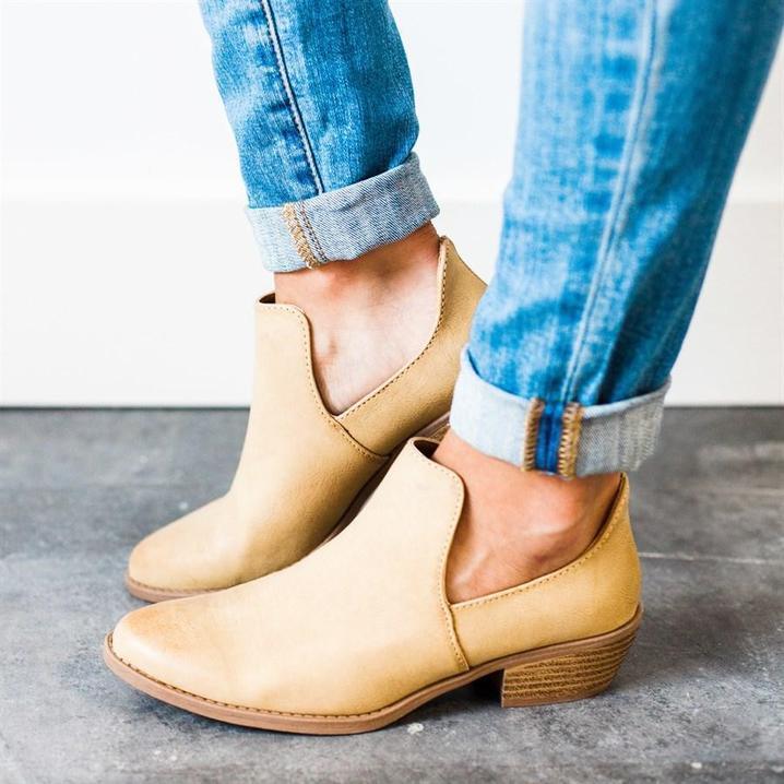 cute low heel boots