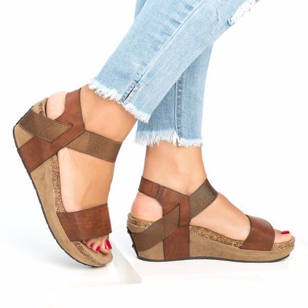 Med Wedge Comfortable Platform Women Sandals