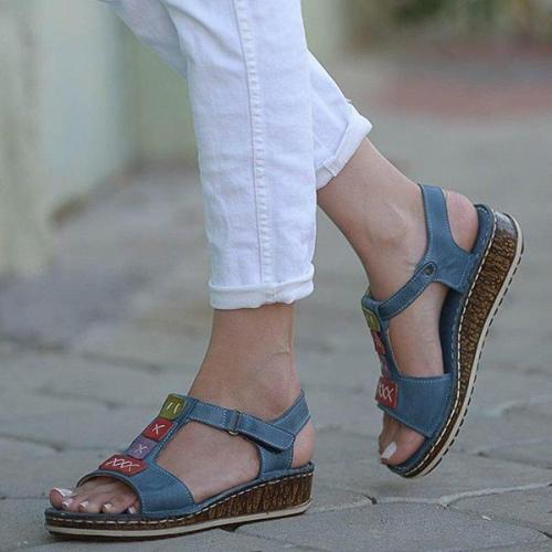 Women's Casual Daily Comfort Open Toe Wedge Sandals