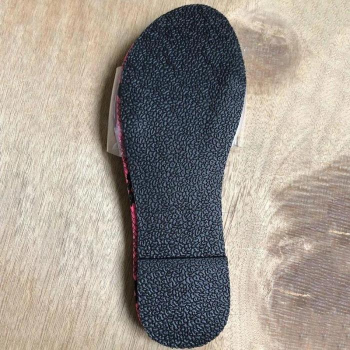 Slip-On Flip Flop Serpentine Flat With PVC Slippers