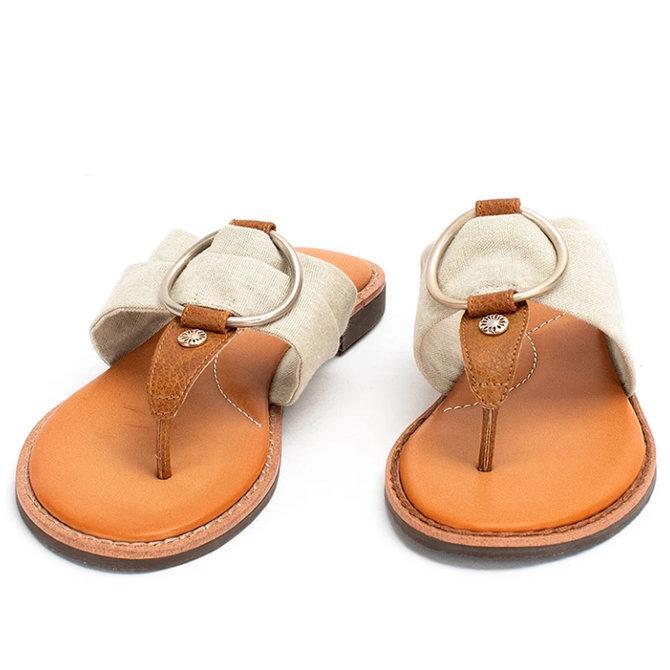 Summer Rubber Flat Heel Sandals
