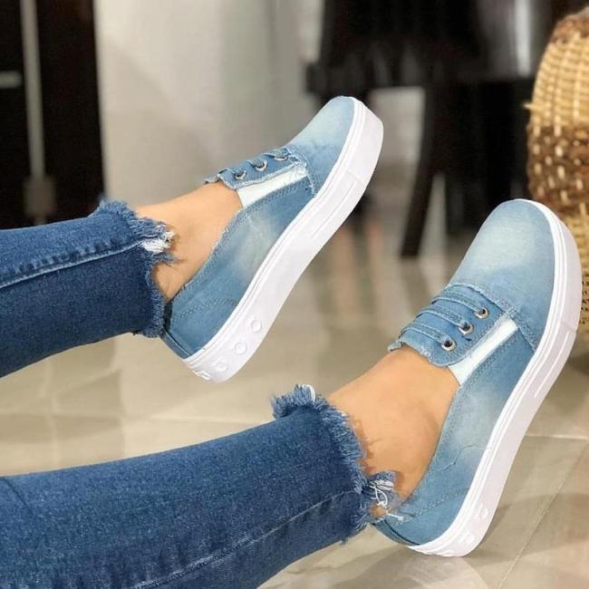 WOMEN CASUAL CANVAS SNEAKER SHOES