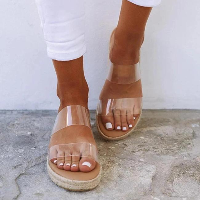 low heel open toe espadrilles