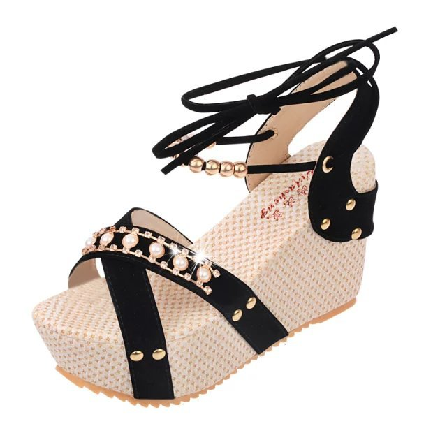 open toe gold wedges