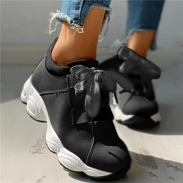 Athletic Cute Bow Knot Platform Sneakers