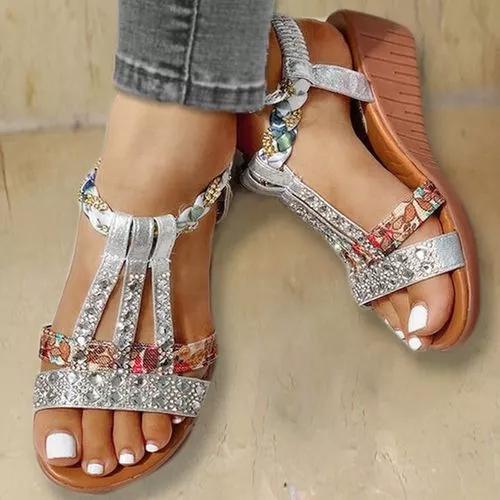 Boho Style Wedge Sandals