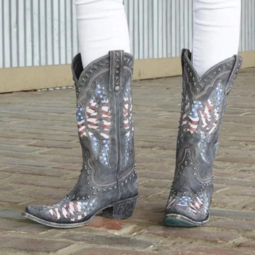Long-barrel Hollowed-out Western Boots