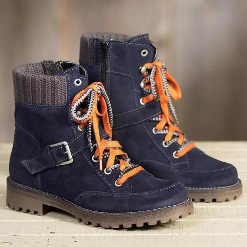 Faux Suede Casual Winter Boots