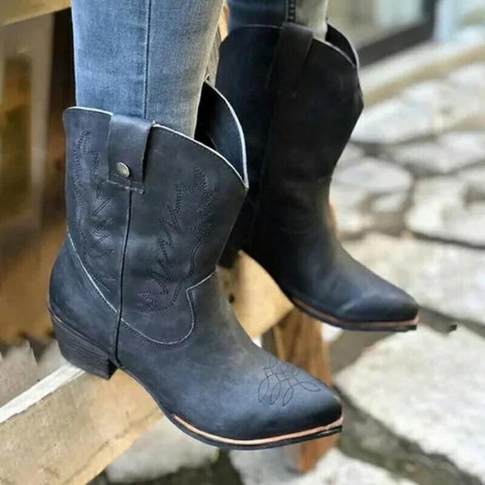 2019 New Classic Embroidered Western Cowboy Boots