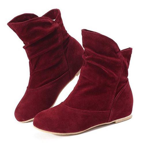 men's flat heel boots