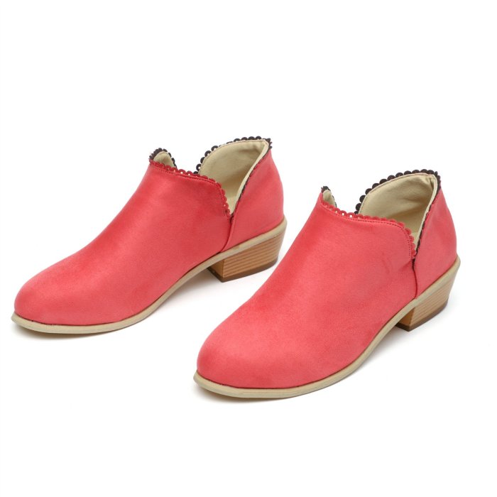 Women's Daily Comfortable Suede Chunky Heel Boots