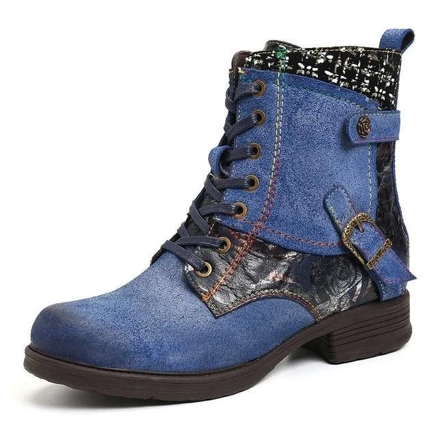 Round Toe Lacing Snow Boots