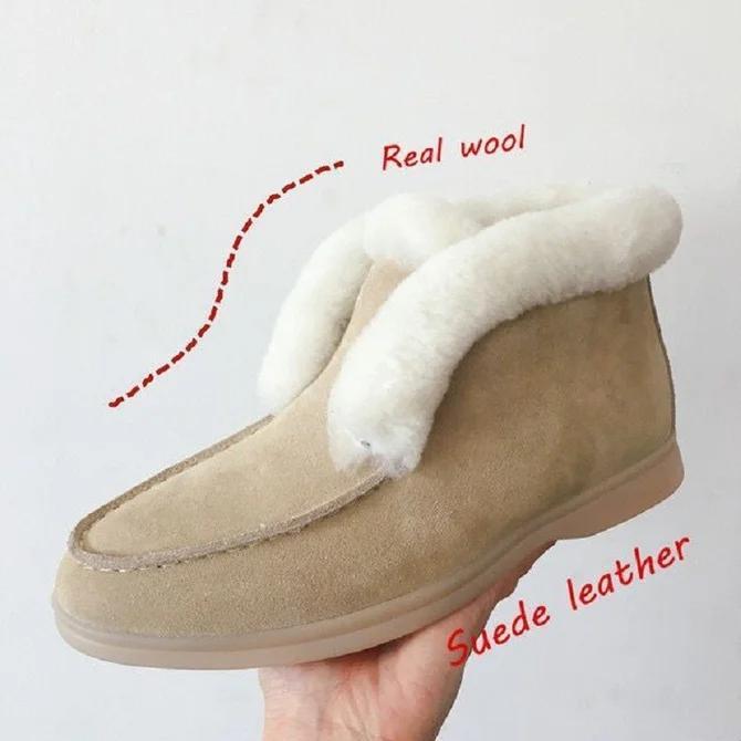 Flat Heel Winter Boots