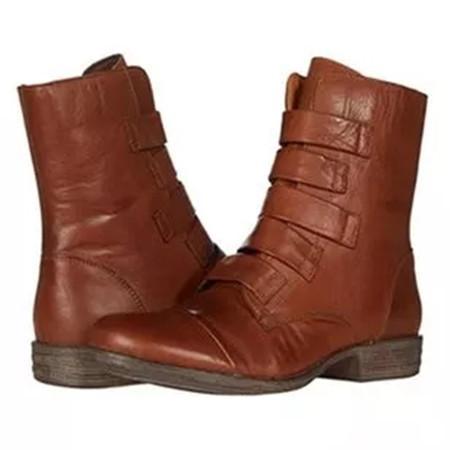 Women's Ankle Boots Closed Toe Low Heel Boots