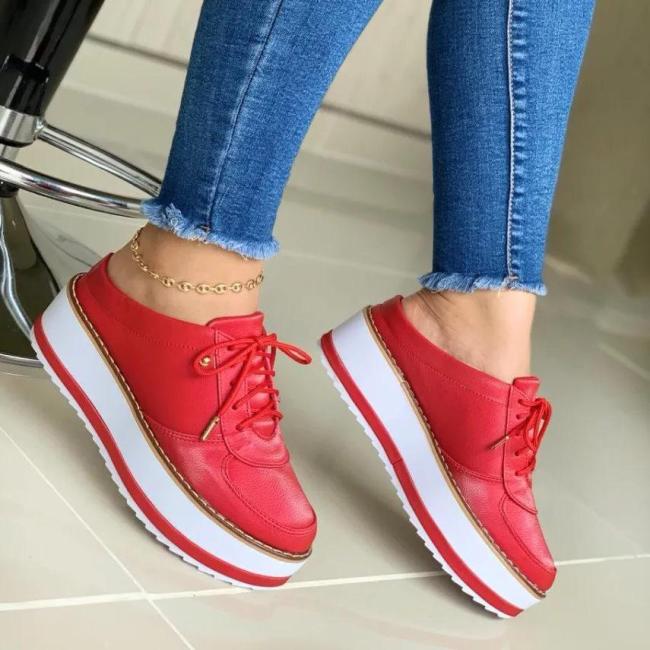 **Women'S Fashion Lace-Up Casual Slippers