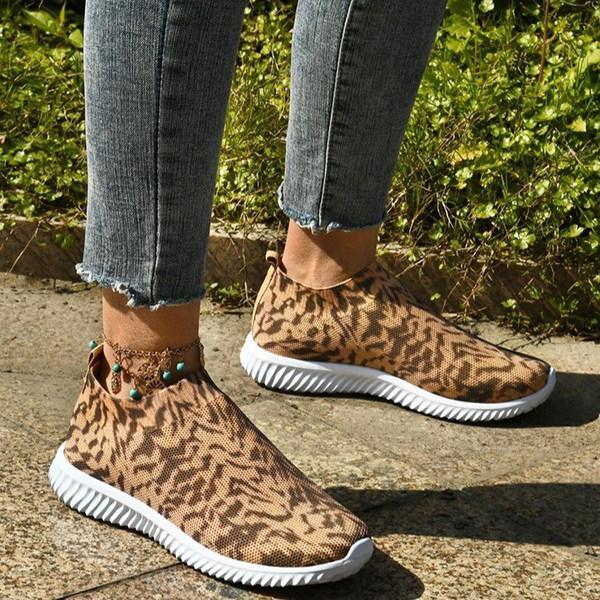 Women's Fashionable Leopard Print Sneakers