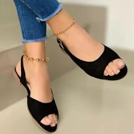 Women's Round Toe Flat Heel Sandals