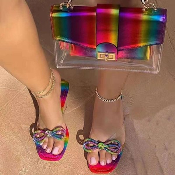 Bow Colorful Sandals