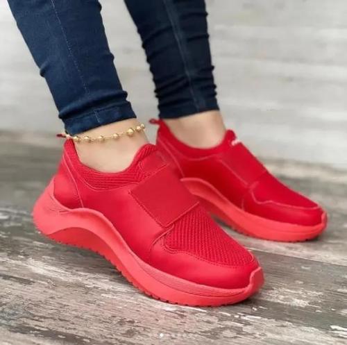Women’s Fashion Elastic Band Flying Knit Sneakers