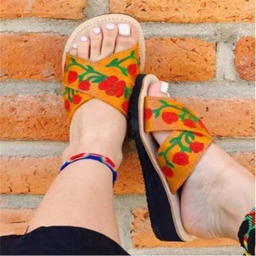 Women's Embroidery Flats Slippers