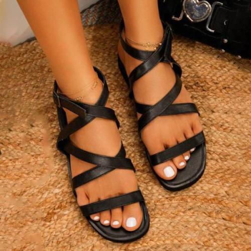 Women's Casual Roman Strappy Flat Sandals