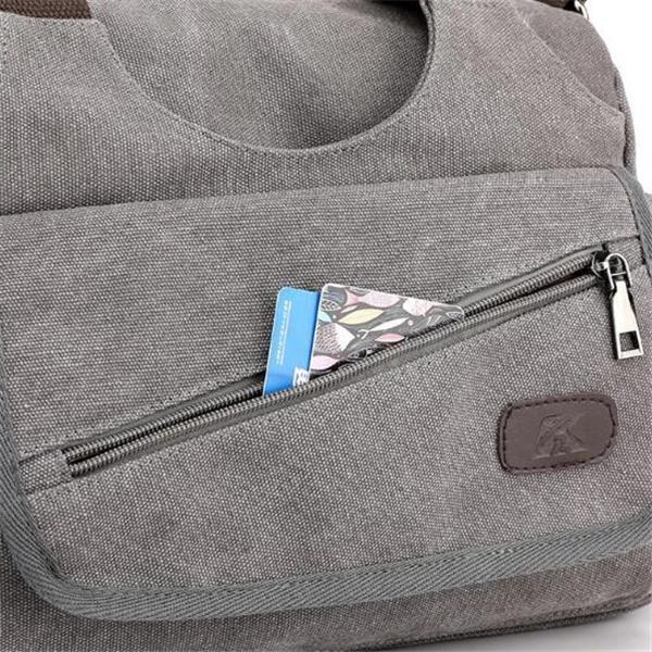 Fashion Multi-pocket Canvas Handbag Women Handbag