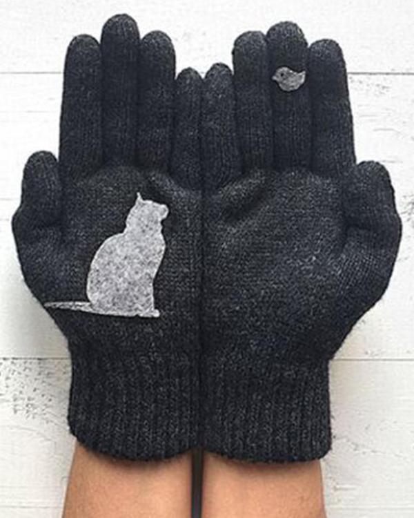 Bird and Cat Gloves