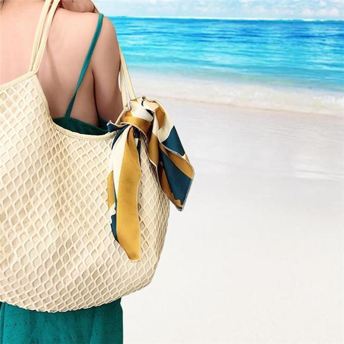Women's Casual Hallowed Woven  Beach Shoulder Bags