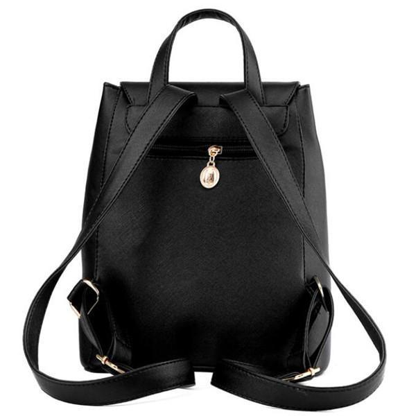 Light Weight Leather Backpack School Bag