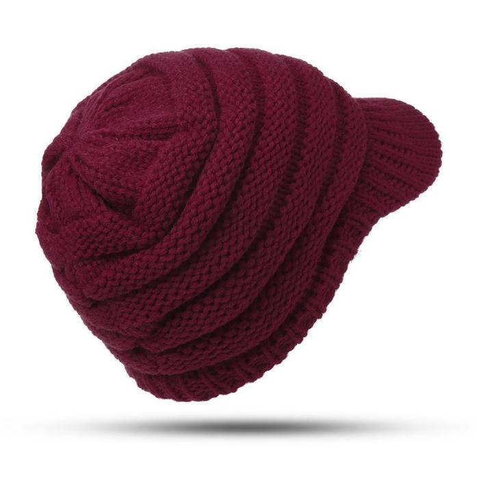 Womens Winter Warm Thicken Ponytail Beanie Hat