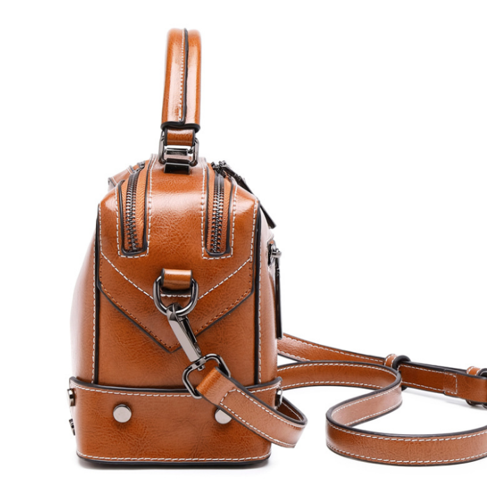 Lokeeda Bag: Woman Easy-matching Leather Handbag Shoulder Bag