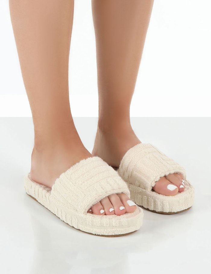 Terry Towelling Slider Slippers
